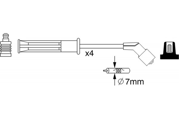 Bosch Σετ Καλωδίων Υψηλής Τάσης - 0 986 357 255 Bosch Σετ Καλωδίων Υψηλής Τάσης - 0 986 357 255