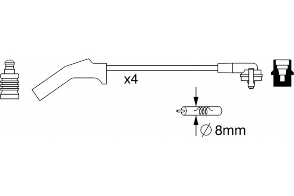 Bosch Σετ Καλωδίων Υψηλής Τάσης - 0 986 357 257