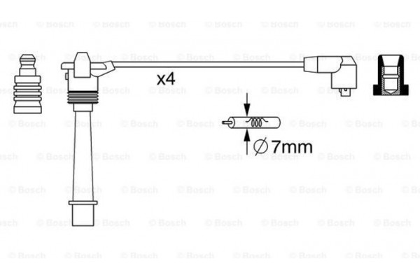 Bosch Σετ Καλωδίων Υψηλής Τάσης - 0 986 357 258