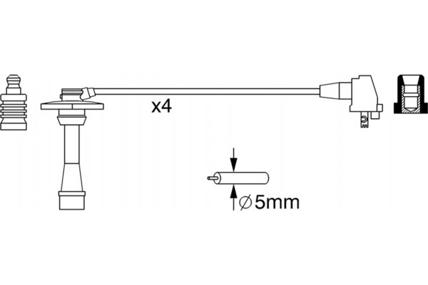 Bosch Σετ Καλωδίων Υψηλής Τάσης - 0 986 357 259
