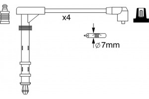 Bosch Σετ Καλωδίων Υψηλής Τάσης - 0 986 357 261