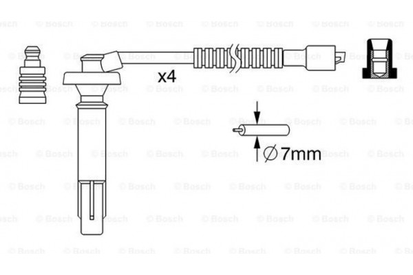 Bosch Σετ Καλωδίων Υψηλής Τάσης - 0 986 357 262