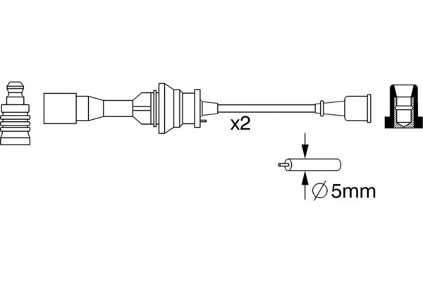 Bosch Σετ Καλωδίων Υψηλής Τάσης - 0 986 357 266