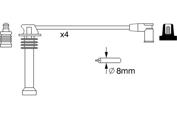 Bosch Σετ Καλωδίων Υψηλής Τάσης - 0 986 357 271