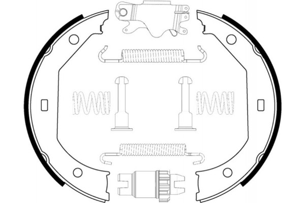 Bosch Σετ Σιαγόνων φρένων, Χειρόφρενο - 0 204 113 806
