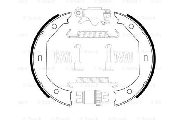 Bosch Σετ Σιαγόνων φρένων, Χειρόφρενο - 0 204 113 806