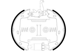 Bosch Σετ Σιαγόνων φρένων, Χειρόφρενο - 0 204 113 824