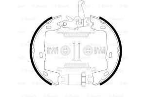 Bosch Σετ Σιαγόνων φρένων, Χειρόφρενο - 0 204 113 824