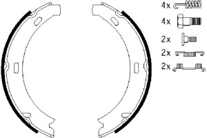 Bosch Σετ Σιαγόνων φρένων, Χειρόφρενο - 0 986 487 584