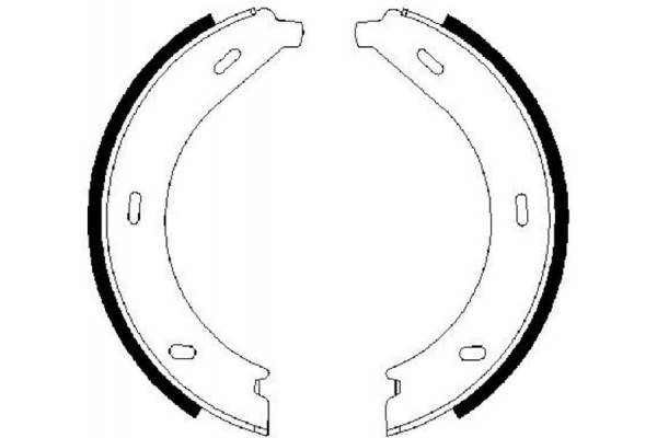 Bosch Σετ Σιαγόνων φρένων, Χειρόφρενο - 0 986 487 605