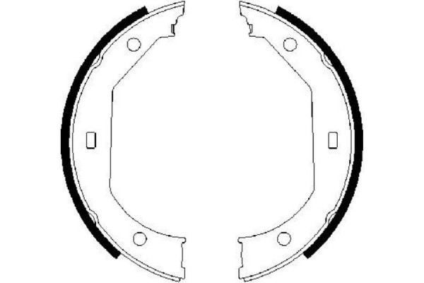 Bosch Σετ Σιαγόνων φρένων, Χειρόφρενο - 0 986 487 607