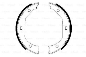 Bosch Σετ Σιαγόνων φρένων, Χειρόφρενο - 0 986 487 607