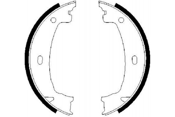 Bosch Σετ Σιαγόνων φρένων, Χειρόφρενο - 0 986 487 608