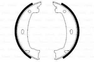 Bosch Σετ Σιαγόνων φρένων, Χειρόφρενο - 0 986 487 608