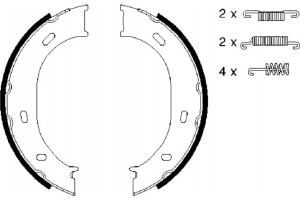 Bosch Σετ Σιαγόνων φρένων, Χειρόφρενο - 0 986 487 610