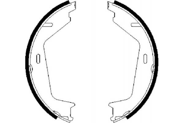Bosch Σετ Σιαγόνων φρένων, Χειρόφρενο - 0 986 487 623