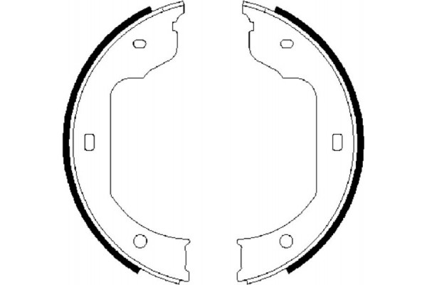 Bosch Σετ Σιαγόνων φρένων, Χειρόφρενο - 0 986 487 625