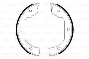 Bosch Σετ Σιαγόνων φρένων, Χειρόφρενο - 0 986 487 625