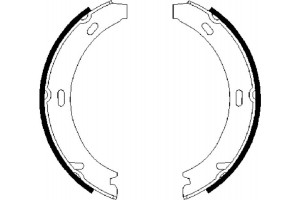 Bosch Σετ Σιαγόνων φρένων, Χειρόφρενο - 0 986 487 647