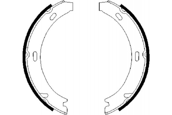 Bosch Σετ Σιαγόνων φρένων, Χειρόφρενο - 0 986 487 647