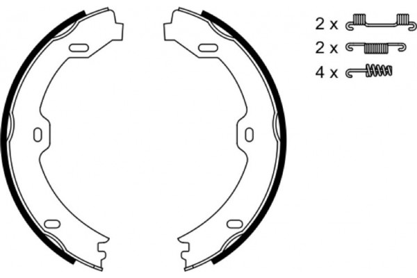 Bosch Σετ Σιαγόνων φρένων, Χειρόφρενο - 0 986 487 666 Bosch Σετ Σιαγόνων φρένων, Χειρόφρενο - 0 986 487 666