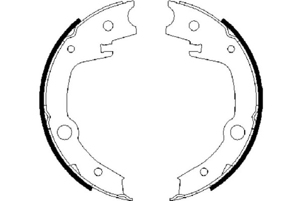 Bosch Σετ Σιαγόνων φρένων, Χειρόφρενο - 0 986 487 679