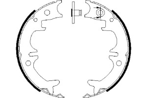 Bosch Σετ Σιαγόνων φρένων, Χειρόφρενο - 0 986 487 680
