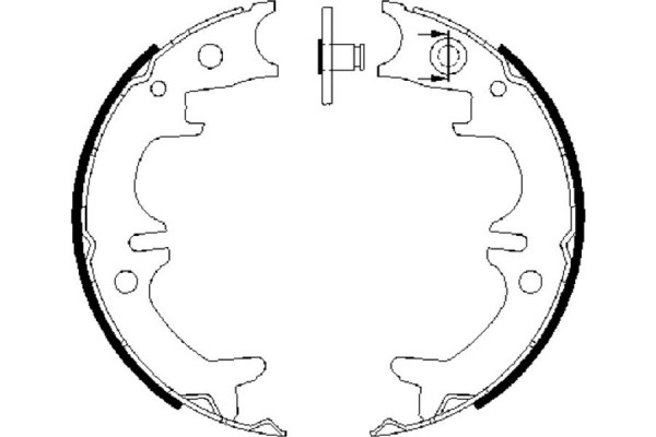 Bosch Σετ Σιαγόνων φρένων, Χειρόφρενο - 0 986 487 680