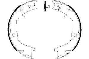 Bosch Σετ Σιαγόνων φρένων, Χειρόφρενο - 0 986 487 683
