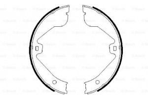 Bosch Σετ Σιαγόνων φρένων, Χειρόφρενο - 0 986 487 705