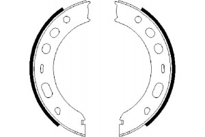 Bosch Σετ Σιαγόνων φρένων, Χειρόφρενο - 0 986 487 706