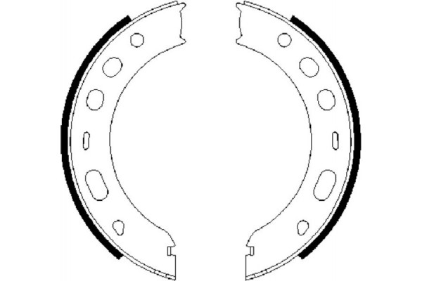 Bosch Σετ Σιαγόνων φρένων, Χειρόφρενο - 0 986 487 706
