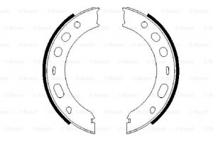 Bosch Σετ Σιαγόνων φρένων, Χειρόφρενο - 0 986 487 706