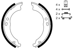 Bosch Σετ Σιαγόνων φρένων, Χειρόφρενο - 0 986 487 726