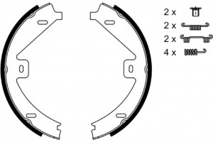 Bosch Σετ Σιαγόνων φρένων, Χειρόφρενο - 0 986 487 752