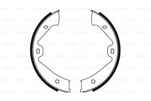 Bosch Σετ Σιαγόνων φρένων, Χειρόφρενο - 0 986 487 755