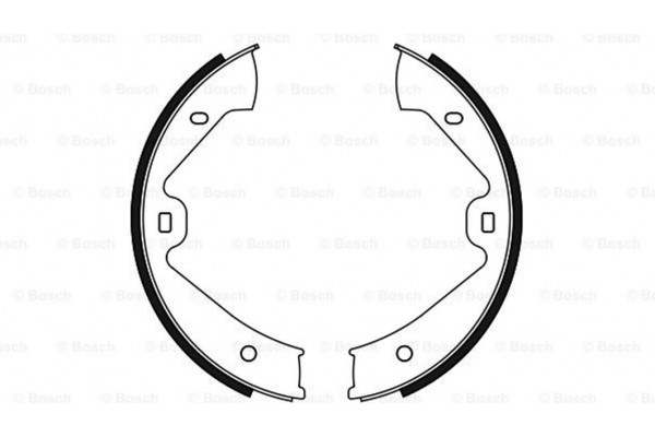 Bosch Σετ Σιαγόνων φρένων, Χειρόφρενο - 0 986 487 755