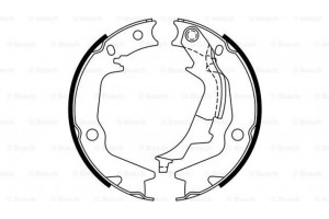 Bosch Σετ Σιαγόνων φρένων, Χειρόφρενο - 0 986 487 769