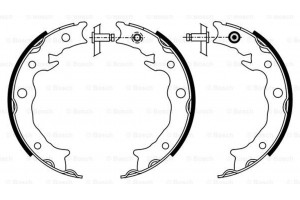 Bosch Σετ Σιαγόνων φρένων, Χειρόφρενο - 0 986 487 933