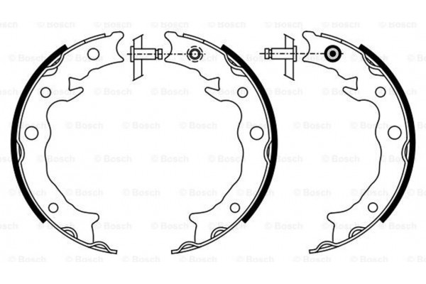 Bosch Σετ Σιαγόνων φρένων, Χειρόφρενο - 0 986 487 933