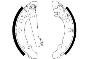 Bosch Σετ Σιαγόνων Φρένων - 0 986 487 002