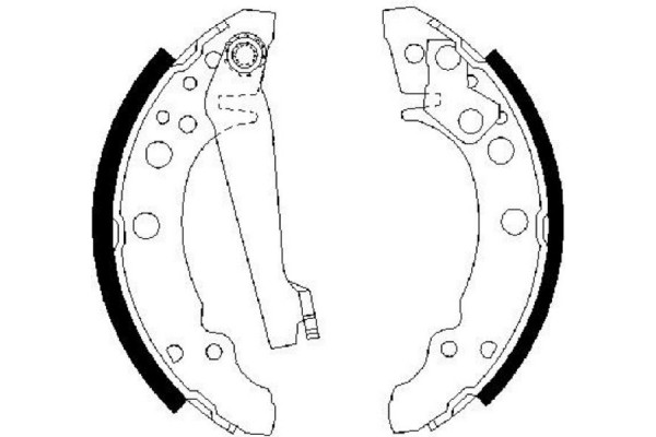 Bosch Σετ Σιαγόνων Φρένων - 0 986 487 002