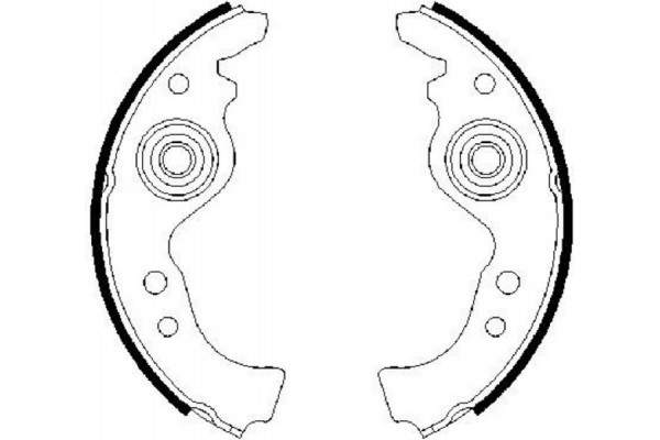 Bosch Σετ Σιαγόνων Φρένων - 0 986 487 030