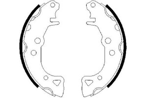 Bosch Σετ Σιαγόνων Φρένων - 0 986 487 252