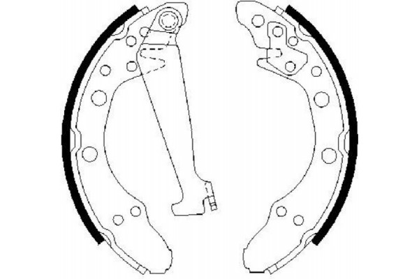 Bosch Σετ Σιαγόνων Φρένων - 0 986 487 270