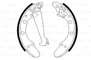 Bosch Σετ Σιαγόνων Φρένων - 0 986 487 270