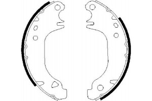 Bosch Σετ Σιαγόνων Φρένων - 0 986 487 274