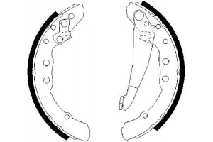 Bosch Σετ Σιαγόνων Φρένων - 0 986 487 281
