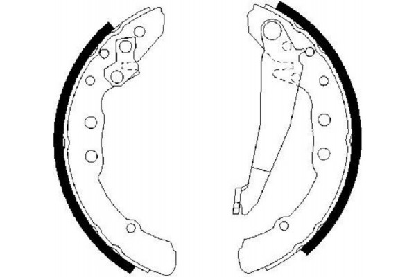 Bosch Σετ Σιαγόνων Φρένων - 0 986 487 281