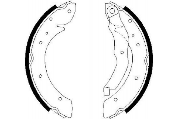 Bosch Σετ Σιαγόνων Φρένων - 0 986 487 327